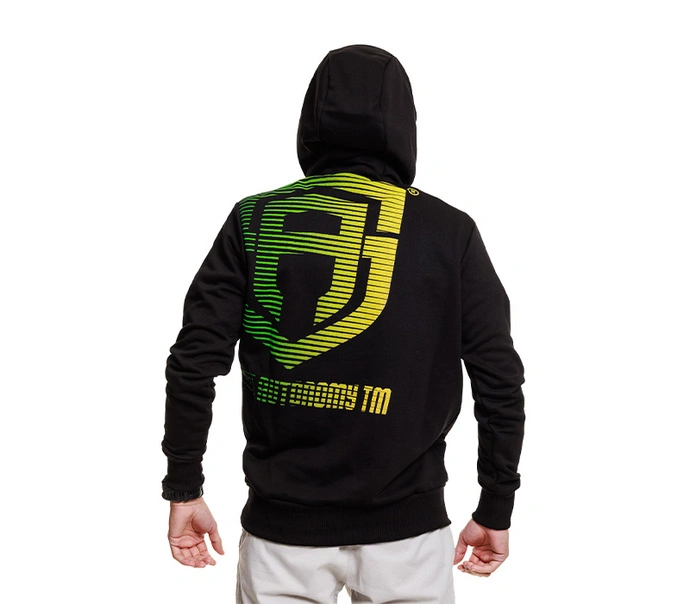 Bluza męska z kapturem Street Autonomy Back Team czarna
