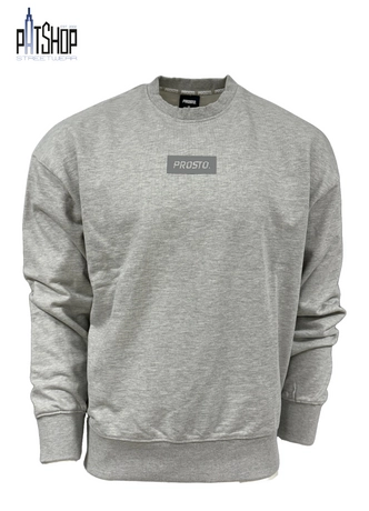 Bluza męska oversize Prosto Box crewneck szara