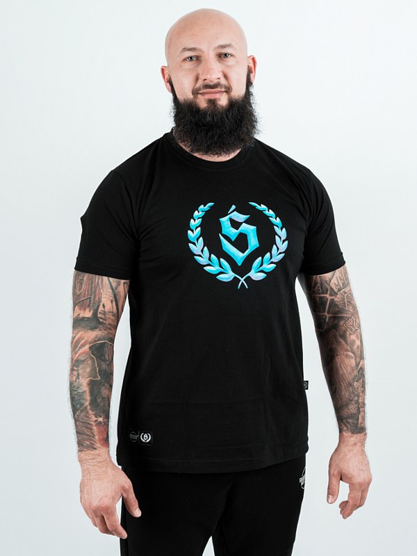 Koszulka męska t-shirt Środowisko Miejskie Big Laur 3D czarna