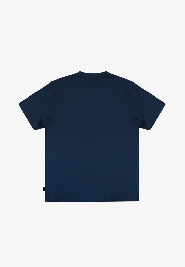 Koszulka męska t-shirt Prosto Box Logo granatowa