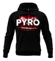 Bluza męska z kapturem Public Enemy No Pyro No Party hoodie czarna