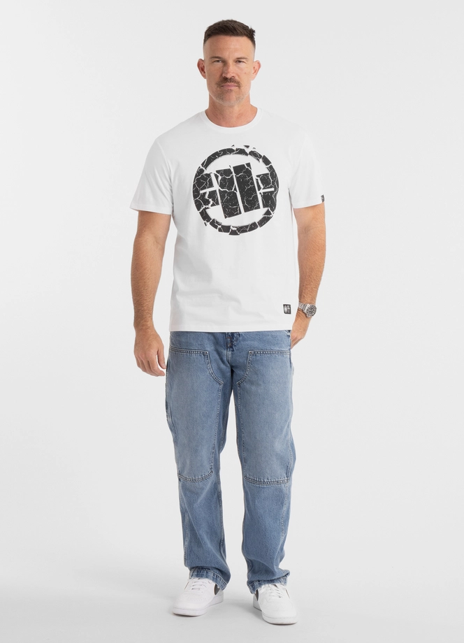 Koszulka męska T-Shirt Pit Bull Pitbull Scratch 25 biała