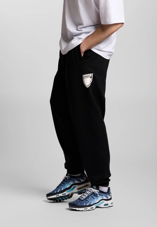 Spodnie dresowe męskie oversize Prosto Splash Shield czarne