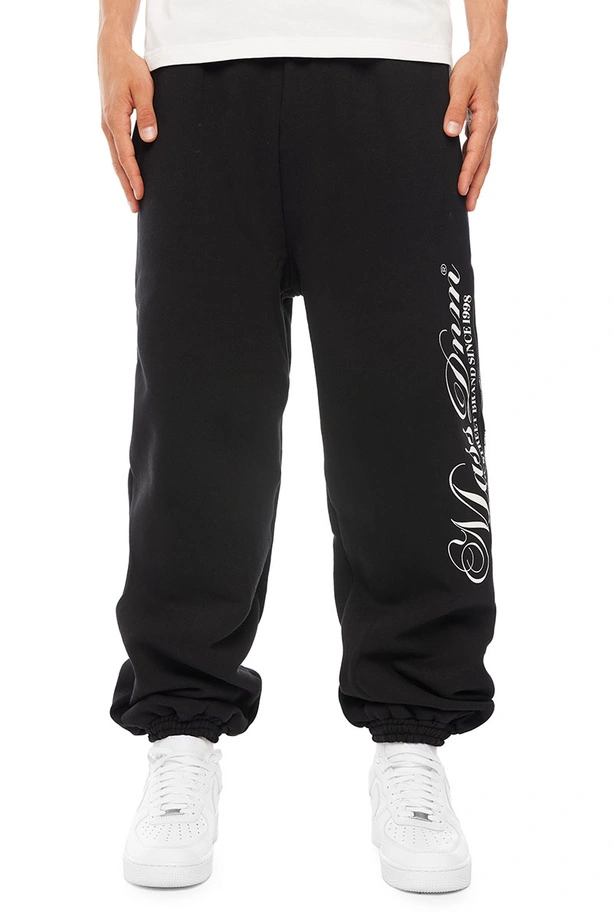 Spodnie dresowe męskie Baggy Mass DNM Authentic czarne
