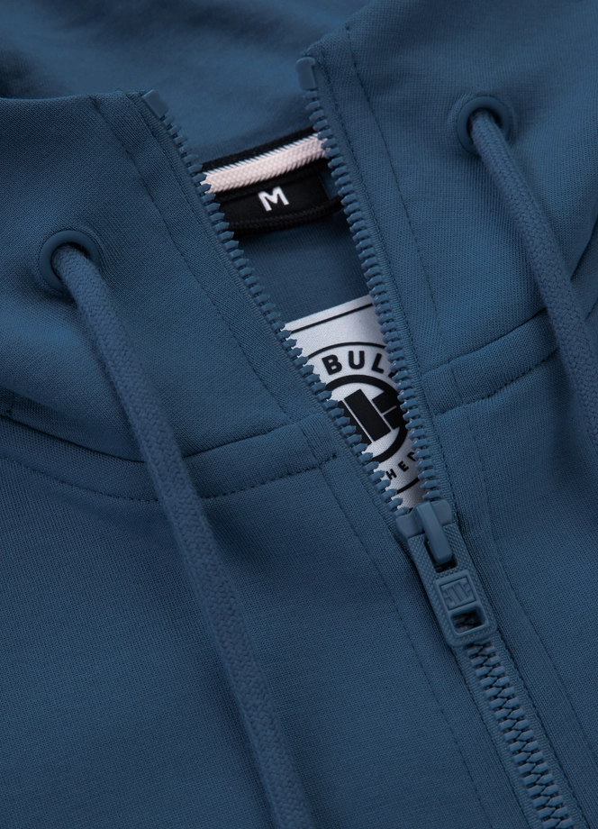 Bluza męska rozpinana z kapturem Pit Bull Sampson 25 ZIP ciemno niebieska