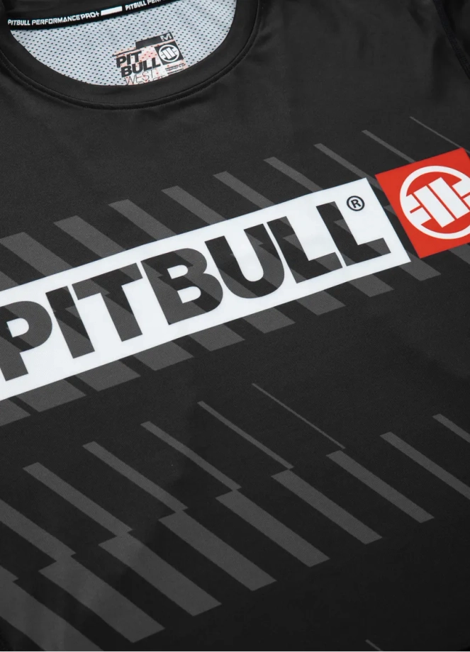 Koszulka męska T-shirt Pit Bull Performance Pro Plus Mesh Street Dog czarna