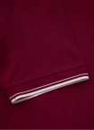 Koszulka męska Polo Pit Bull Logo Stripes Regular Pitbull Pique bordowa