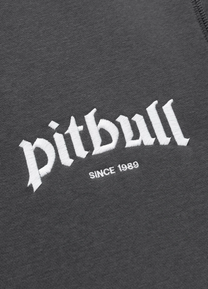 Bluza męska rozpinana z kapturem Pit Bull Ruffin Ring grafitowa
