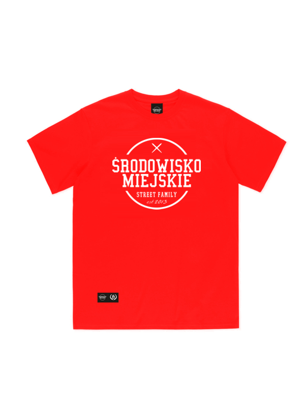 Koszulka męska t-shirt Środowisko Miejskie Theme czerwona