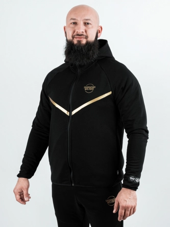 Bluza męska z kapturem Środowisko Miejskie Classic Tech czarna/złota