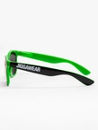Okulary przeciwsłoneczne Jigga Wear Name Contrast Wayfarer czarno/zielono/fioletowe