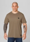 Koszulka męska T-Shirt Pitbull Small Logo brązowa