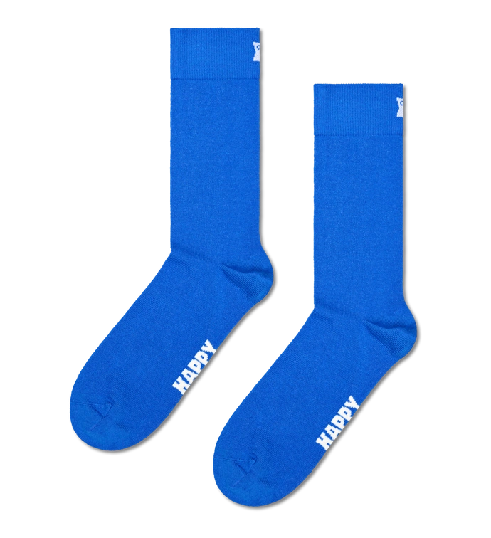 Skarpety Happy Socks 3-Pack Solid Socks niebieskie/szare/pomarańczowe