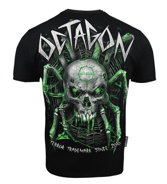 Koszulka T-shirt męski Octagon Spiderskull czarna