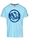 Koszulka męska sportowa Pit Bull Logo Palms jasna niebieska