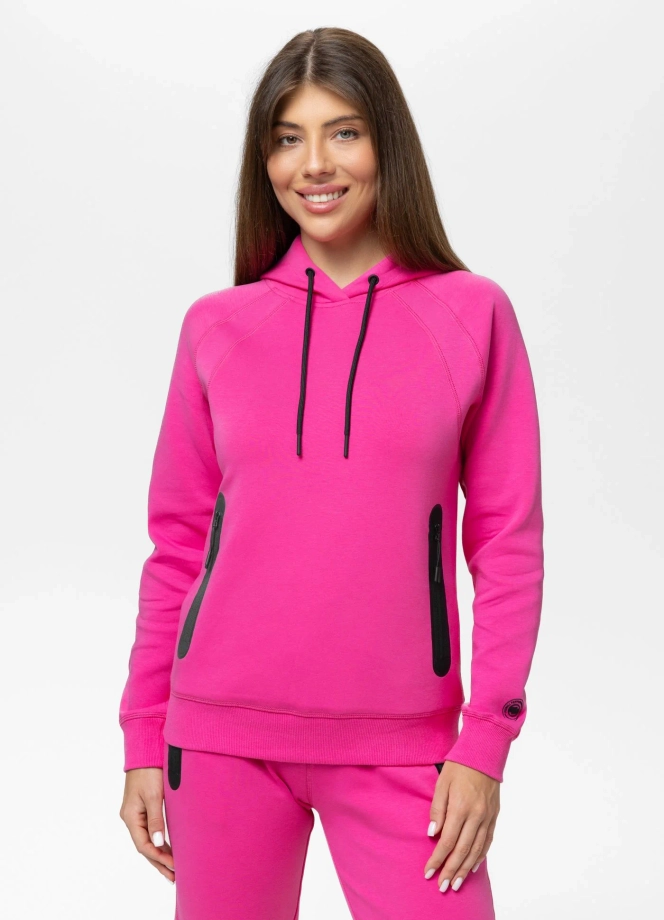 Bluza damska z kapturem Pit Bull Explory różowa