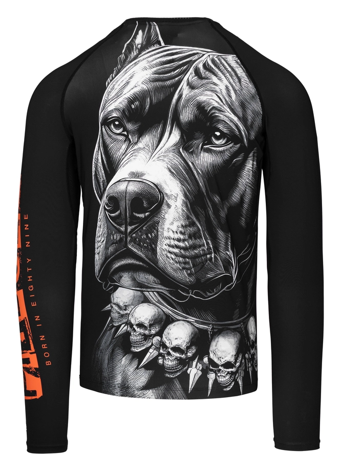 Koszulka męska rashguard Pitbull Longsleeve Blacky czarna