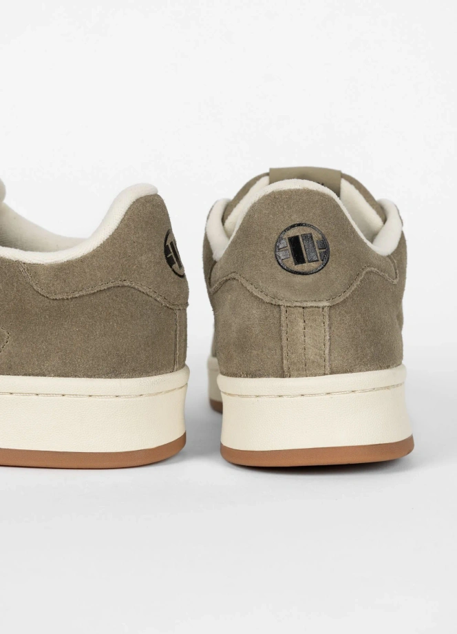Buty sportowe sneakersy męskie Pit Bull Walker szare oliwkowe