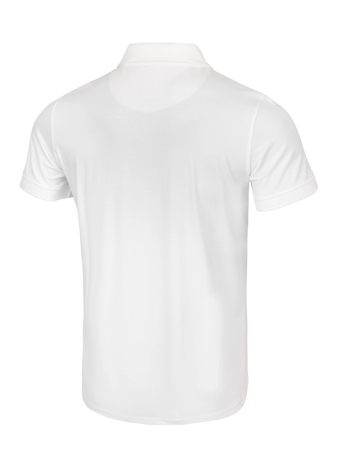 Koszulka męska Polo Pit Bull Pitbull Jersey Small Logo 25 Slim Fit biała