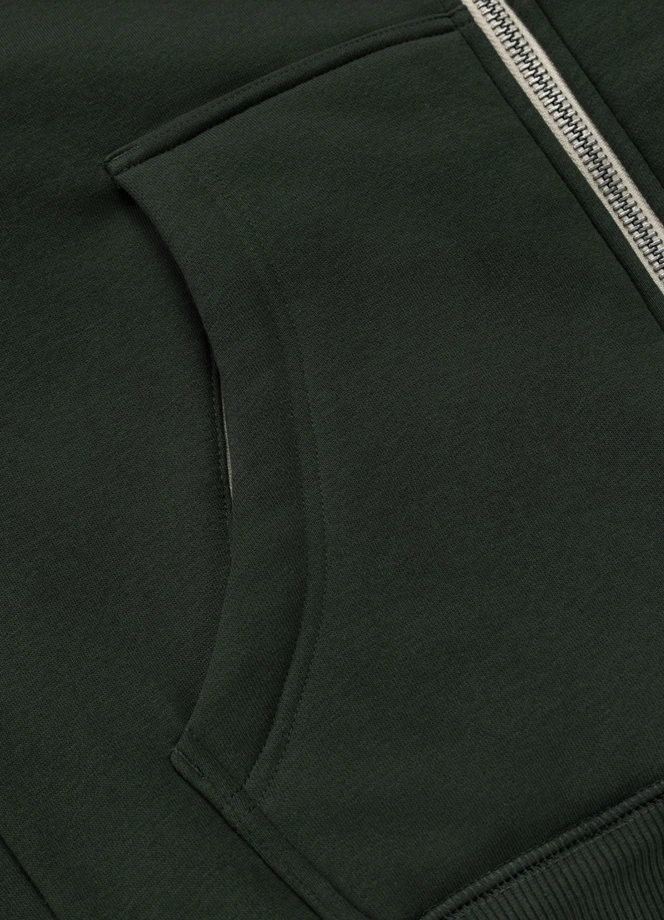 Bluza męska rozpinana z kapturem Pit Bull Ruffin Detroit zielona
