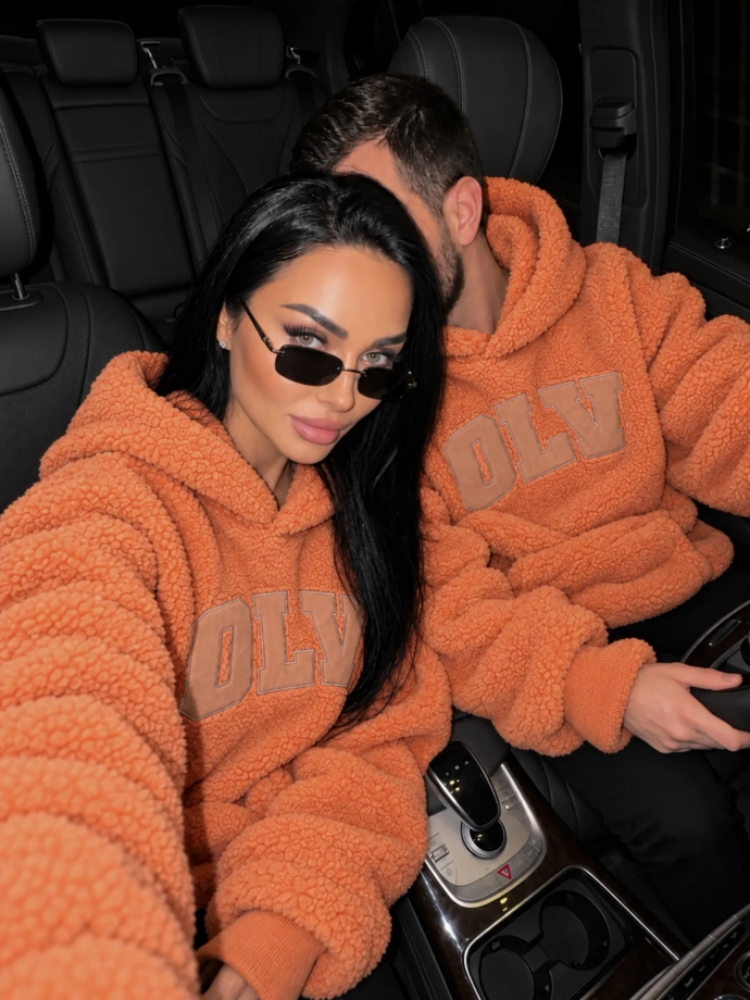 Bluza unisex Olavoga OROFIOU pomarańczowa