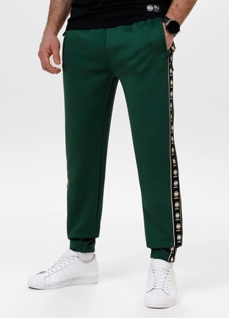 Spodnie męskie dresowe Pitbull Pit Bull Powers zielone