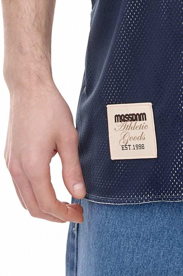 Koszulka męska Tank Top Mass Dnm Rust Reversible Mesh biała/granatowa