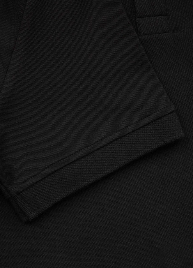 Koszulka męska Polo Pit Bull Pitbull Pique Regular czarno/czarna