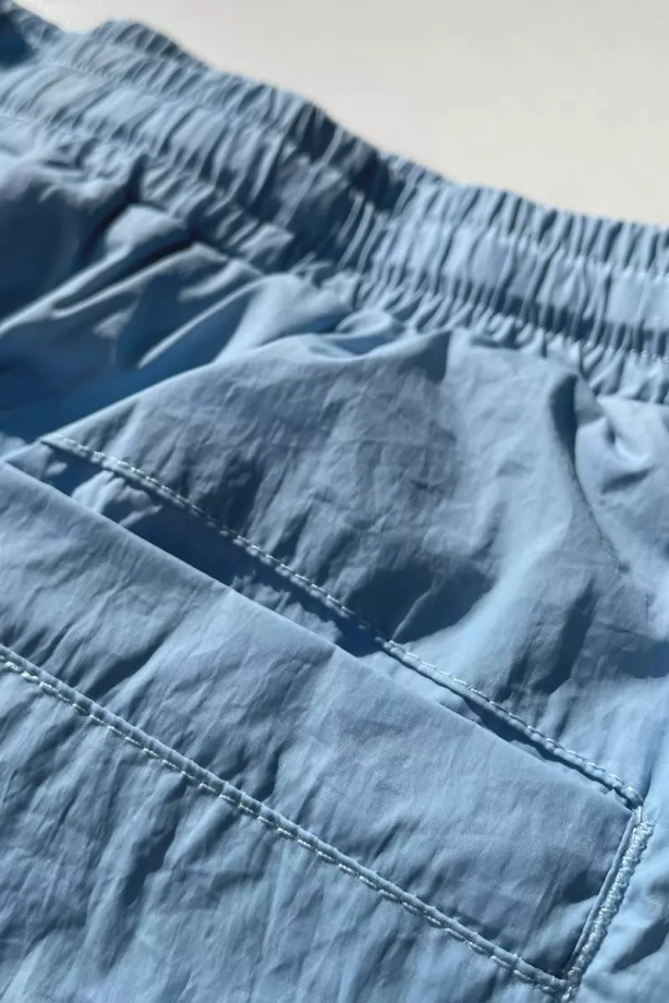 Spodenki męskie kąpielowe Mass DNM Signature Patch niebieskie
