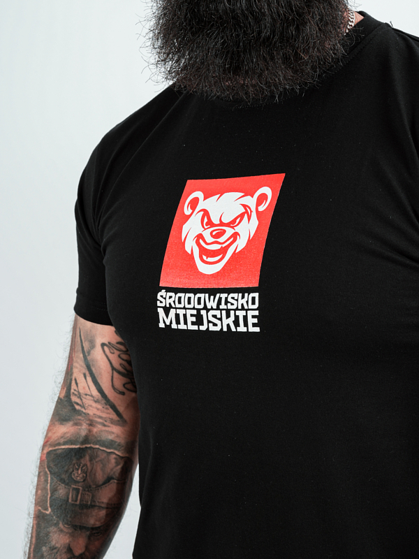 Koszulka męska t-shirt Środowisko Miejskie ŚM Sport Bear czarna