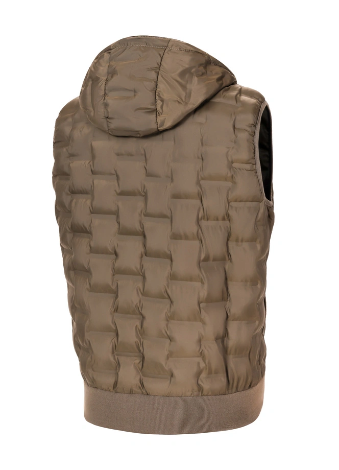 Bezrękawnik Pit Bull Eclipse Hooded kamizelka brązowa