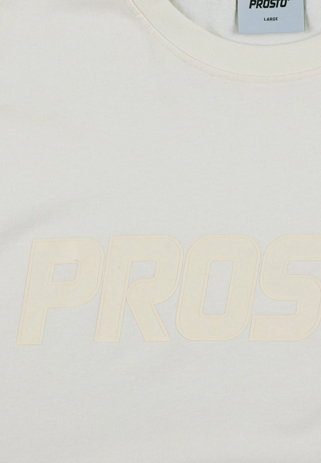 Koszulka męska t-shirt oversize Prosto Big Log złamana biel
