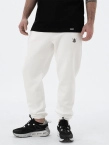 Spodnie dresowe męskie Jigga Wear Small Crown białe