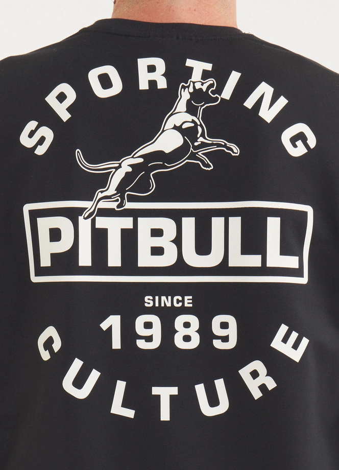 Bluza męska bez kaptura Pitbull Pit Bull Physical Culture czarna