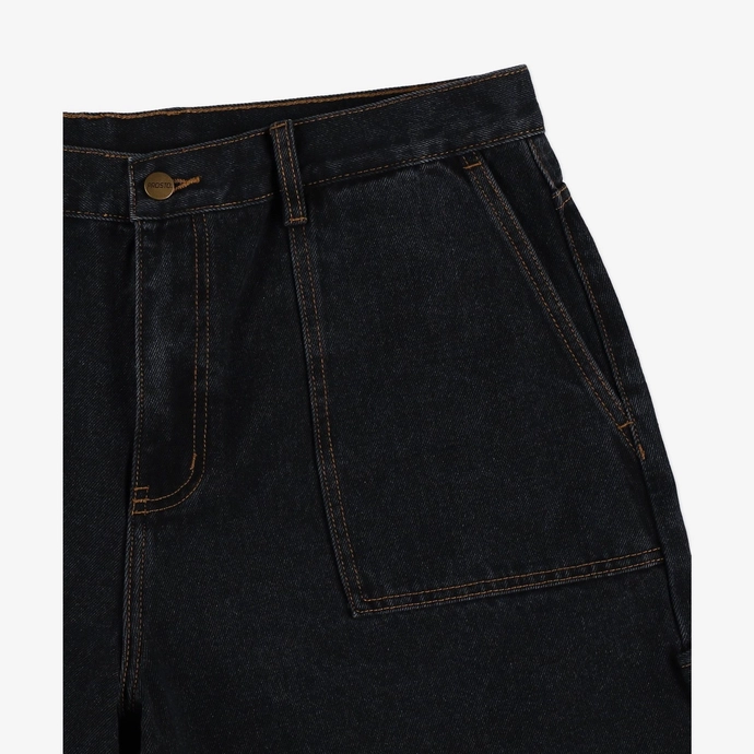 Spodenki męskie jeansowe Prosto Zaxx Baggy czarne