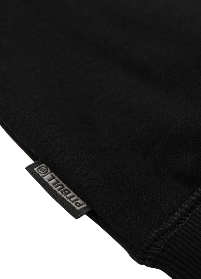 Bluza męska bez kaptura Pitbull Pit Bull Classic Logo czarna
