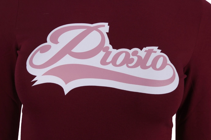 Koszulka Longsleeve damski Prosto Klasyk Ballu bordo