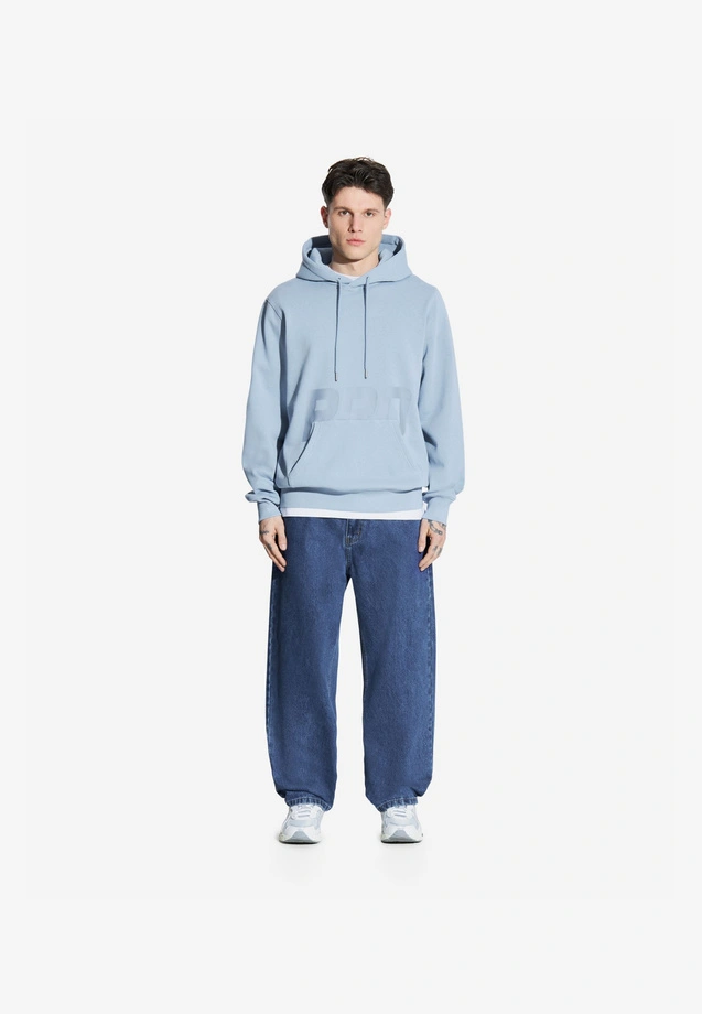 Bluza męska z kapturem Prosto Pro hoodie jasno niebieska