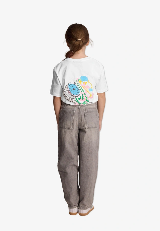 Koszulka t-shirt dziecięcy Prosto Kids Taśma biała