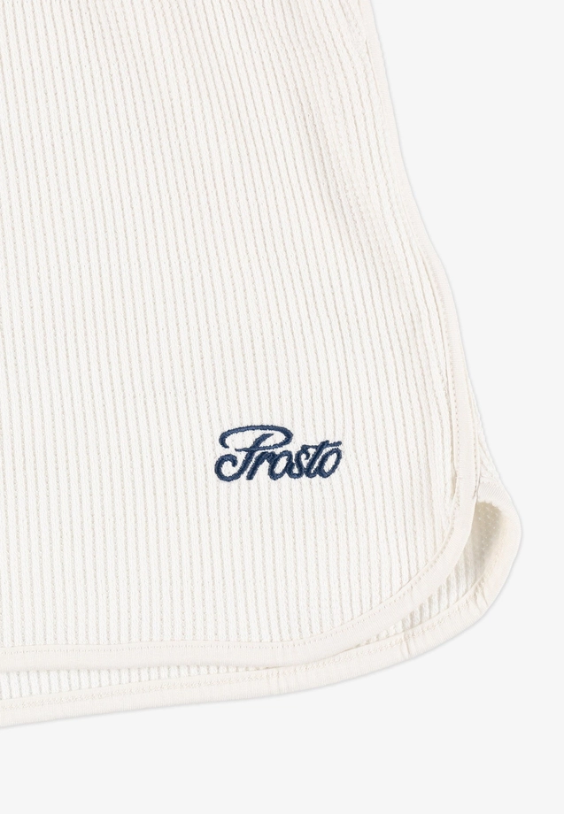 Spodenki męskie Prosto Waffle kremowe