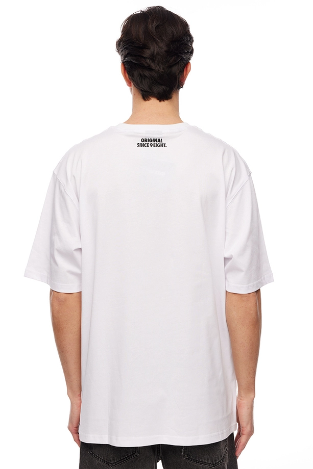 Koszulka męska t-shirt Mass Dnm Classic Fast biała