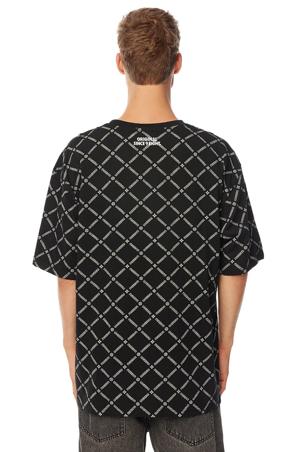 Koszulka męska t-shirt Mass Dnm Monogram czarna