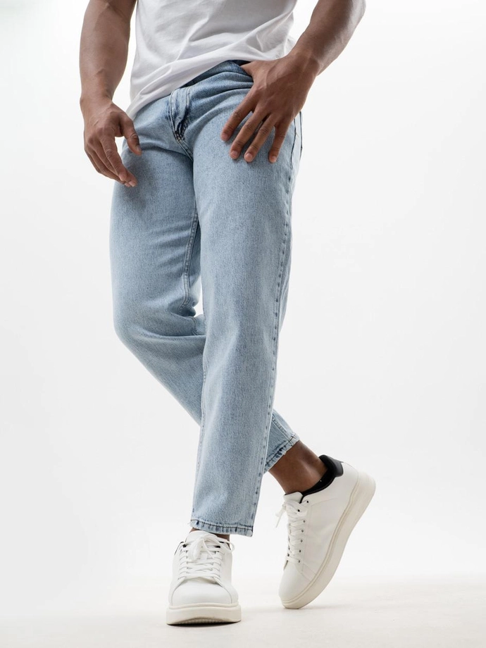 Spodnie męskie Jeans Carrot Jigga Wear Crown jasne niebieskie