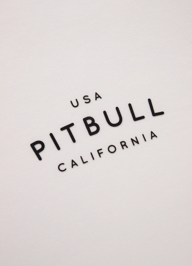 Bluza męska z kapturem Pitbull Pit Bull Sampson ZIP biała