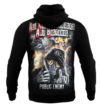 Bluza męska z kapturem Public Enemy All Coronaviruses Are Bastards hoodie czarna