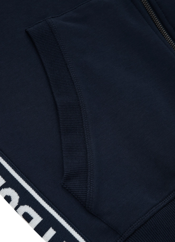 Bluza męska z kapturem Pitbull Lotus Pit Bull granatowa