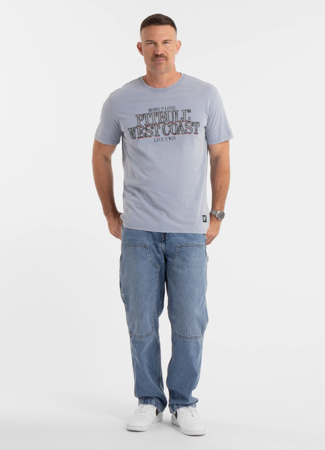 Koszulka męska T-Shirt Pit Bull Pitbull Denim Washed Ace Of Spades II niebieska