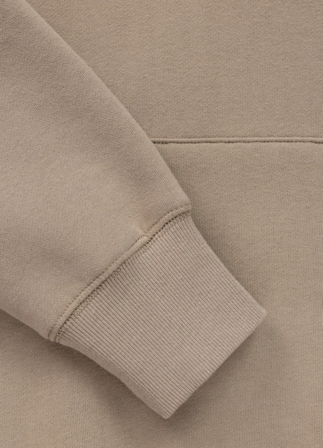 Bluza męska z kapturem Pit Bull Small Logo 25 beżowa