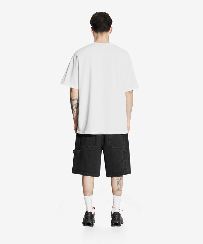 Spodenki męskie jeansowe Prosto Zaxx Baggy czarne