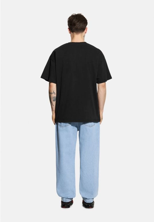 Koszulka męska t-shirt oversize Prosto Urbgym sprany czarny